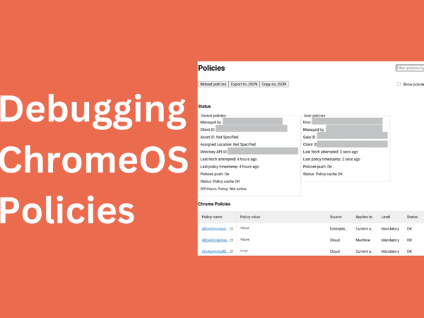 Debugging ChromeOS policies